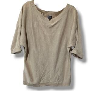 Soho Women’s XS Metallic Knit Blouse Acrylic Blend